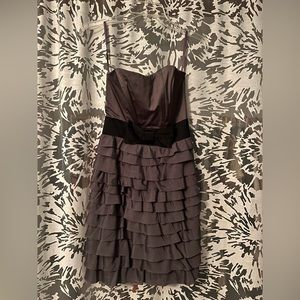 H&M ruffle strapless dress